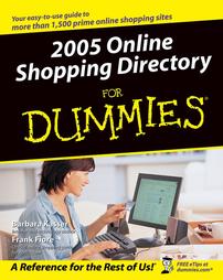 2005 Online Shopping Directory For Dummies by Barbara Kasser, Frank Fiore (2004, Paperback)
