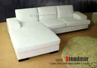 2PC NEW MODERN LEATHER SECTIONAL SOFA CHAISE S281B