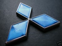 Blue Mitsubishi Badge 5.8cm EVO FTO GTO COLT RALLIART 