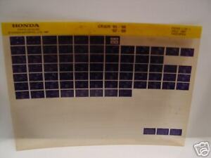 1988 Honda transmission microfich