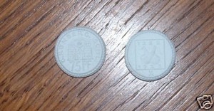 Stadt Grünberg Schl.,75 Pf, Porzellangeld, Meißner
