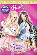 Barbie as the Princess and the Pauper (DVD, 2004, Includes Bonus CD)