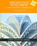 Precalculus With Limits by Bruce H. Edwards, Robert P. Hostetler, Ron Larson (2005, Hardcover)
