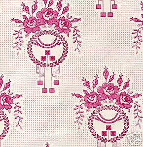   Paganelli Sis Boom Mod Girls Fabric Laurie Shocking Pink 1 yd  