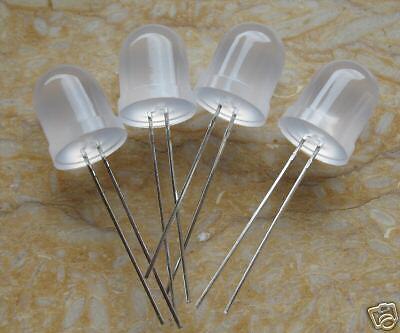 NEW 50PCS 10MM SUPER BRIGHT WHITE DIFFUSED LED LAMP F/S  