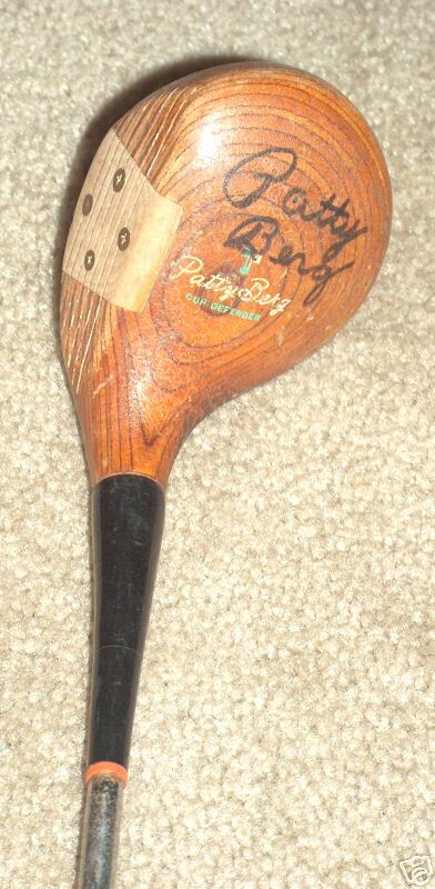   SIGNED ANTIQUE WILSON B WOOD**CUP DEFENDER**LPGA LEGEND*RARE  