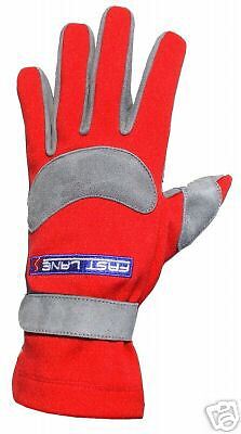 Red Karting Grip Kart Racing Gloves Size XS  