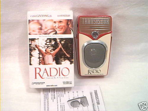 THE MOVIE( RADIO) PROMO 50s STYLE TRANSISTOR RADIO MIB  