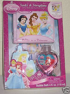 Disney Princess Sudz Storytime Bubble Bath Sponge Book  