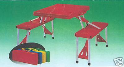 Picknick-Klapptischset Picknicktisch Picknick-Koffer Campingtisch