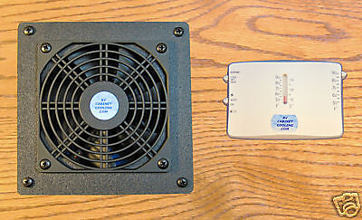 Mega fan Cabinet Exhaust fan w/thermostat/AV Components  
