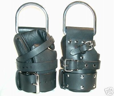 Restraints Restraint Leather Suspension Wrist Cuffs  