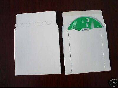 100 PCS 5 1/4 CARDBOARD CD/ DVD MAILERS   JS93LT  