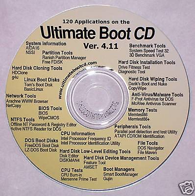 Ultimate Boot CD. Most Intel Systems. Version 5.0.2  