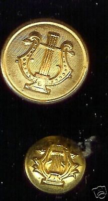 old HARP goldplated Button  