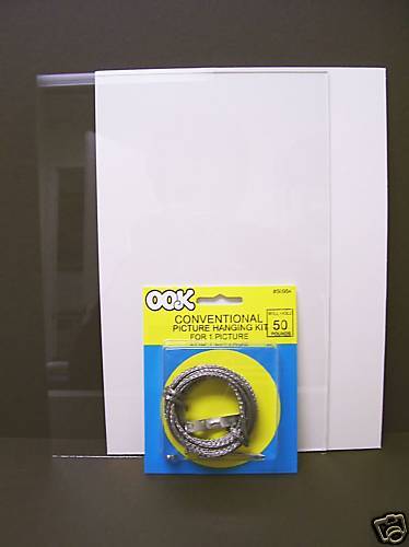 GLASS  BACKING  HANGING KIT for 14x18 picture frame  