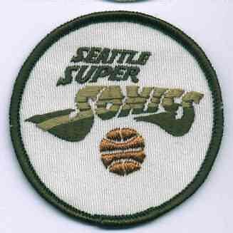 1970S SEATTLE SONICS NBA BASKETBALL 3 OLD LOGO PATCH  