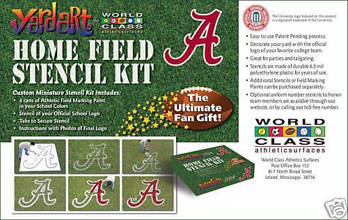 University of Alabama   YardArt HomeField Stencil Kit  