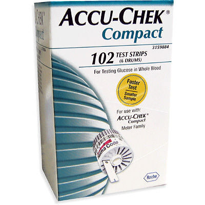 Accu Chek Compact Test Drums   102 tests, 6 drums  
