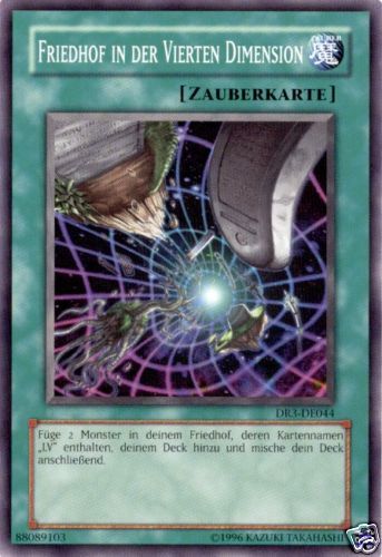 Yu Gi Oh Friedhof in der vierten Dimension DR3 DE044  