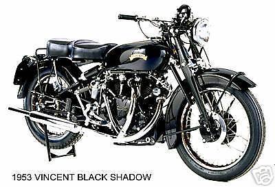 1953 VINCENT~ BLACK SHADOW MOTORCYCLE ~ MAGNET  