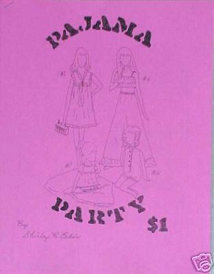 Pattern Bklt PAJAMA PARTY Barbie Francie Skipper Tutti  