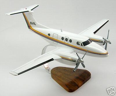 90 Beech King Air Beechcraft Airplane Desk Wood Model  