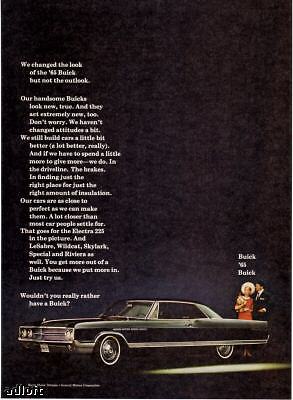 1965 Buick Electra 225 Close to Perfect print ad  