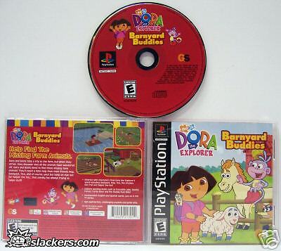 Dora the Explorer Barnyard Buddies (Playstation) CIB 710425213014 