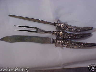 HENRY  & SON 1865 CULTERY CARVING KNIFE FORK SET  