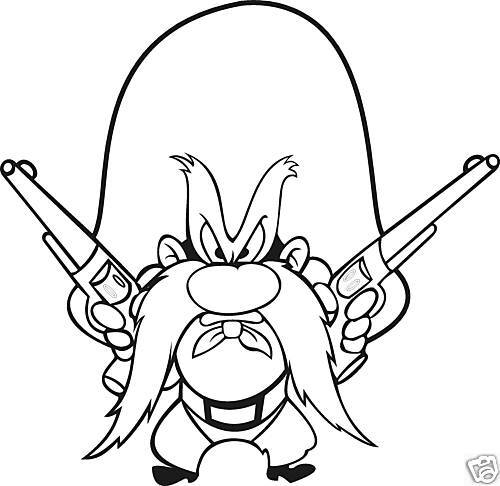 Yosemite Sam Vinyl Graphic Decal Car Window Sticker  