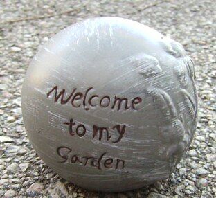 rubber latex plaster concrete wax garden ball mold  