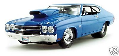   BLUE 118 1970 CHEVROLET CHEVELLE PRO STREET/STRIP DIECAST MODEL