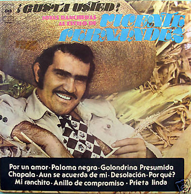 VICENTE FERNANDEZ Gusta usted JOYAS RANCHERAS ARG NM LP  