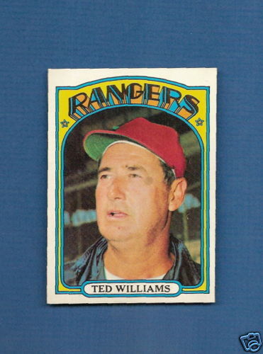 1972 Topps #510 Ted Williams Texas Rangers Mgr   NRMT+  