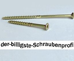 50 Holzbauschrauben Frässpitze TORX m. Zulassung 8x140