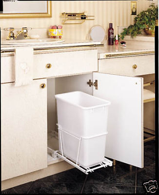 Pull out Trash Bin 20qt Waste Container, Kitchen & Bath  