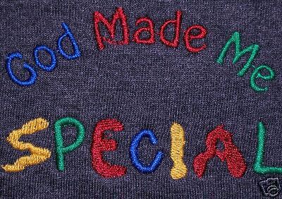 God Made Me SPECIAL for needs Long Sleeve T Shirt NR  