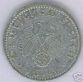 Germany Third Reich 50 Reichspfennig 1941 A XF+  