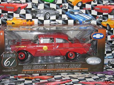 HIGHWAY 61 1957 CHEVY 150 SEDAN UTILITY FIRE DEPT 50544  