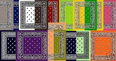 MIXED 1/2 Dozen (6) XL BIG PAISLEY 27Bandanas Bandana  