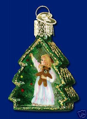 Christmas Girl with Teddy Bear Ornament Old World 99414  