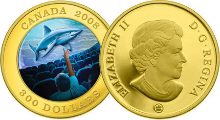 2008 CANADA $300.00 GOLD COIN 14k IMAX CANADIAN  