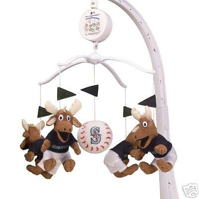 NEW SEATTLE MARINERS MUSICAL BABY CRIB MOBILE GIFT CUTE  