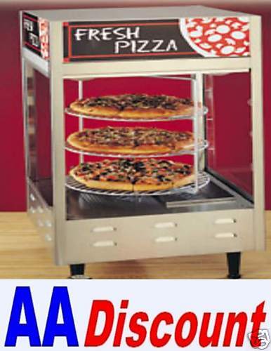 NEW NEMCO HEATED ROTATING 3TIER PIZZA DISPLAY CASE 6450  