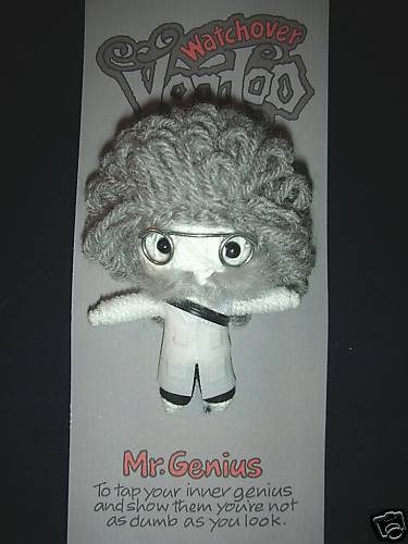 MR. GENIUS   WATCHOVER VOODOO DOLL KEYRING  