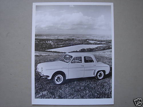 RENAULT Dauphine press photograph, ca.1960.*  