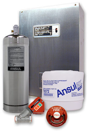 NEW INSTALLED ANSUL R102 UL 300 FIRE SYSTEM 3 GALLON  