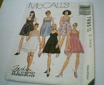 McCALLS PATTERN NO.7695 MISSES DRESSES  