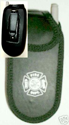 FIRE DEPARTMENT FLIP CELLPHONE CASE WITH MALTESE CROSS  